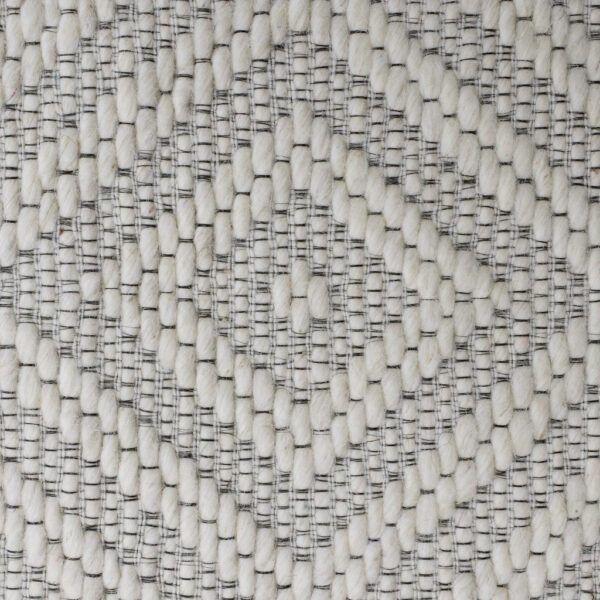 5' x 8' Gray and Ivory Geometric Hand Woven Non Skid Area Rug