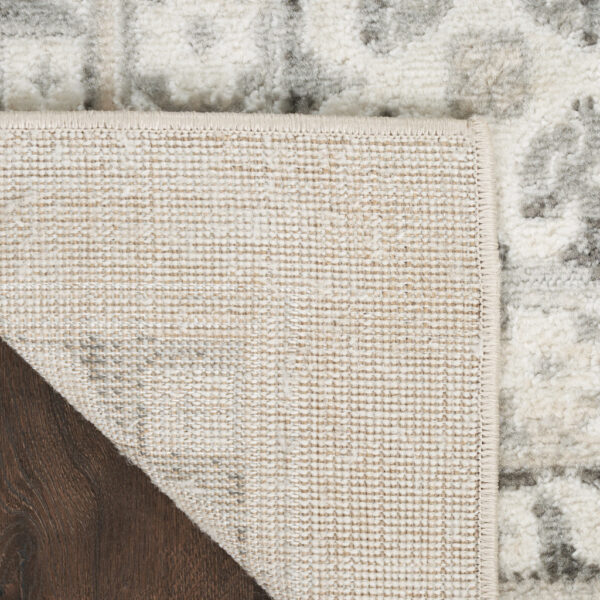 8' x 10' Gray Geometric Distressed Area Rug