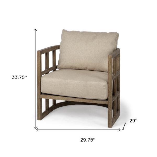 Set Of 30" Brown Wood With