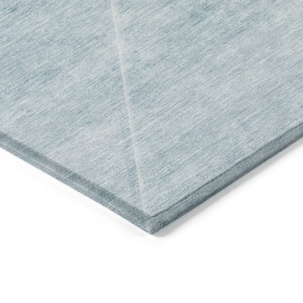 10' X 14' Teal Blue And Aqua Abstract Washable Indoor Outdoor Area Rug