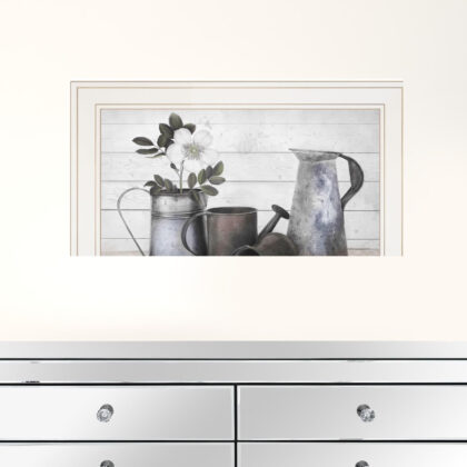 Floral Farmhouse II 1 White Framed Print Wall Art