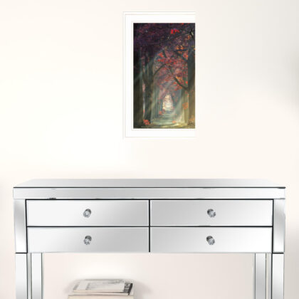 Path Of Happiness 1 White Framed Print Wall Art