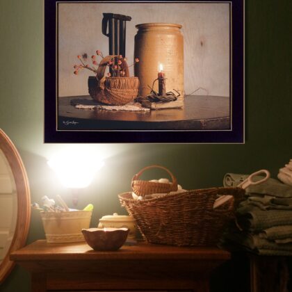 Bittersweet Basket 3 Black Framed Print Wall Art