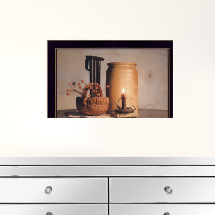 Bittersweet Basket 3 Black Framed Print Wall Art