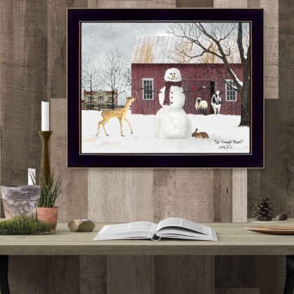 The Friendly Beasts 1 Black Framed Print Wall Art