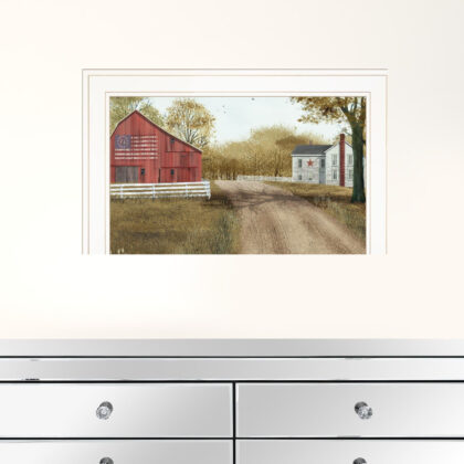 Summer In The Country 1 White Framed Print Wall Art
