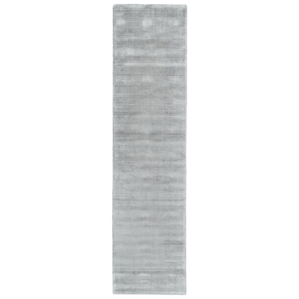 10' Gray Hand Woven Runner Rug