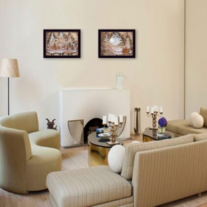 Set Of Two Great Outdoors 3 Black Framed Print Wall Art