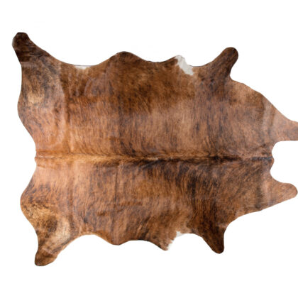 5' x 7' Brown Cowhide Hand Knotted Area Rug