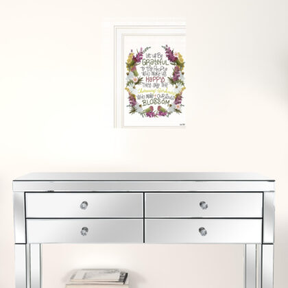 Charming Garden 3 White Framed Print Wall Art