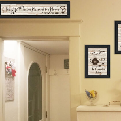 Set Of Three Kitchen Black Framed Prints Kitchen Wall Art
