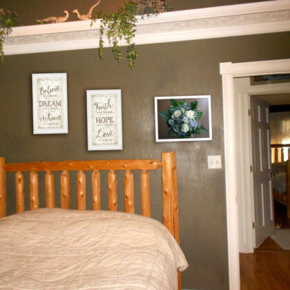 Set Of Two Faith Or Believe 1 White Framed Print Wall Art