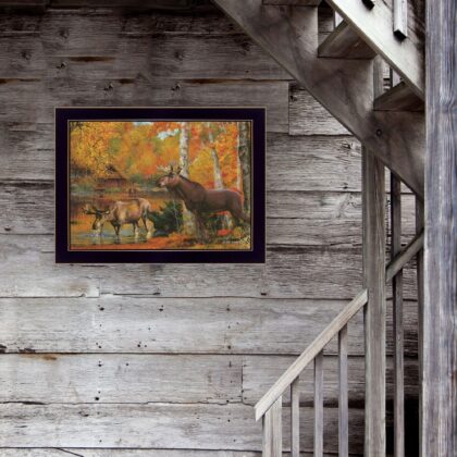 Peaceful Retreat 1 Black Framed Print Wall Art