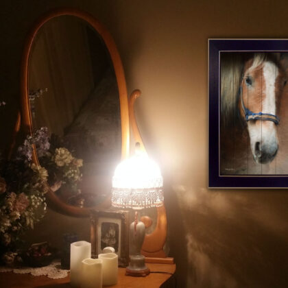 Blaze Black Framed Print Wall Art