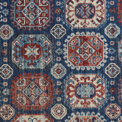 13' X 15' Abstract Power Loom Distressed Area Rug