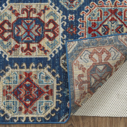13' X 15' Abstract Power Loom Distressed Area Rug