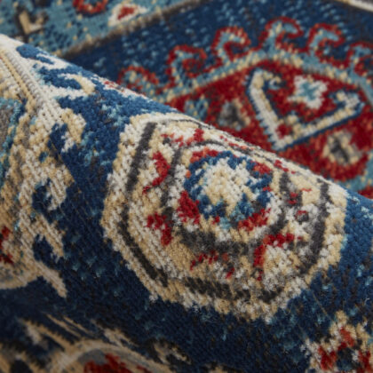13' X 15' Abstract Power Loom Distressed Area Rug