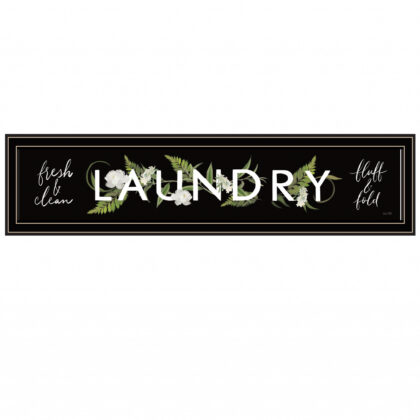 Laundry Fresh And Clean 1 Black Framed Print Wall Art