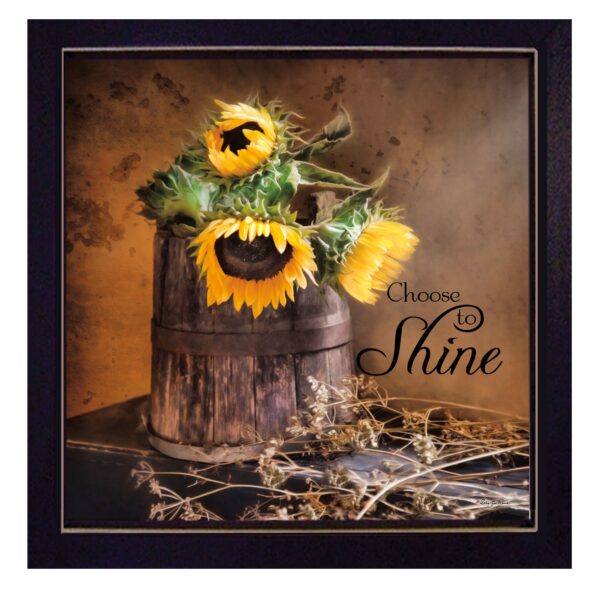 Choose To Shine Black Framed Print Wall Art