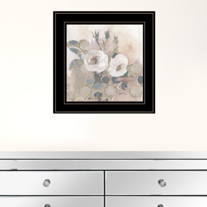 Transitional Blooms I 3 Black Framed Print Wall Art