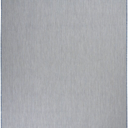 9' X 12' Blue and Ivory Indoor Outdoor Area Rug