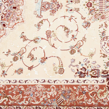 10' X 13' Cream Oriental Washable Non Skid Area Rug