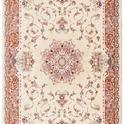 10' X 13' Cream Oriental Washable Non Skid Area Rug