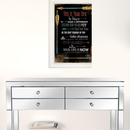This Is Your Time 1 White Framed Print Wall Art