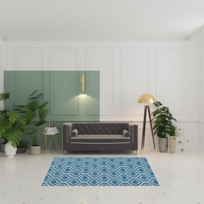 5' x 7' Gray Moroccan Power Loom Area Rug