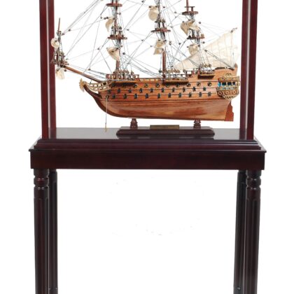 50" Wood Brown San Felipe Hand Painted Sculpture with Case