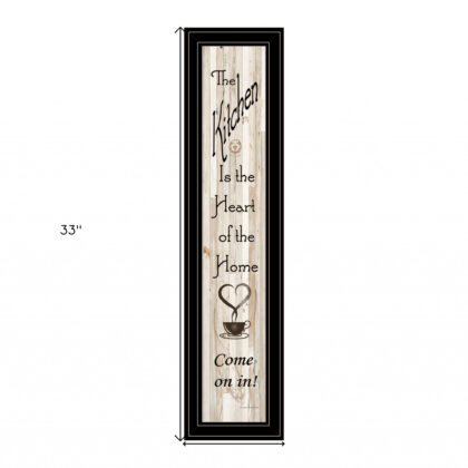 Kitchen Is The Heart Of The Home 17 Black Framed Print Wall Art