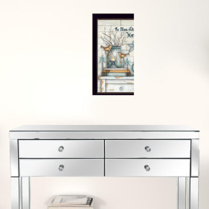 No Place Like Home 5 Black Framed Print Wall Art