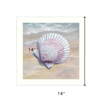 Scallop White Framed Print Wall Art