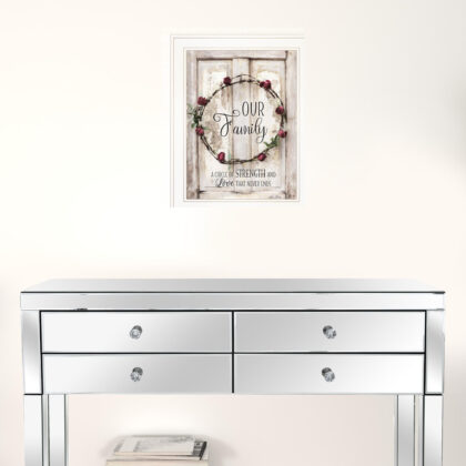 Our Family 1 White Framed Print Wall Art