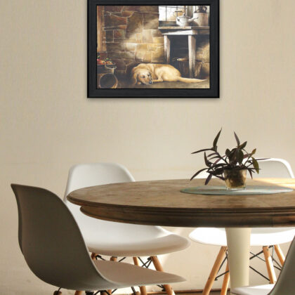 A Quiet Place Black Framed Print Wall Art