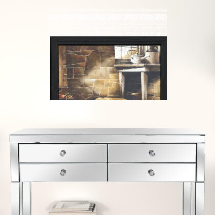 A Quiet Place Black Framed Print Wall Art