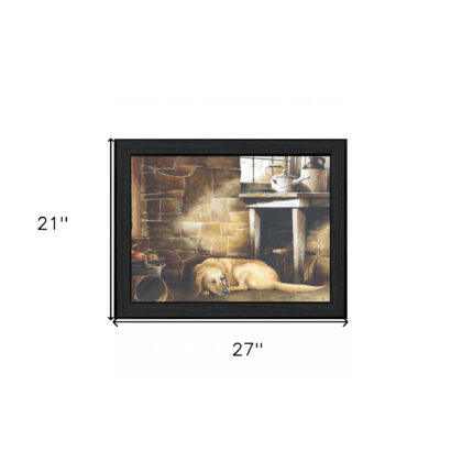 A Quiet Place Black Framed Print Wall Art