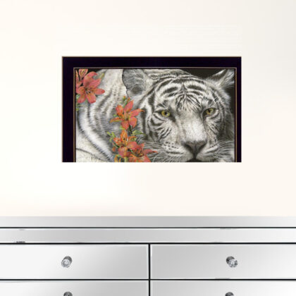 Tiger Lily 1 Black Framed Print Wall Art