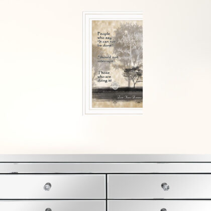 Live Your Dreams White Framed Print Wall Art