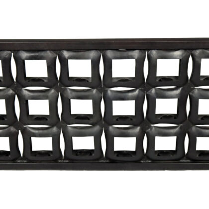 23" Black Iron Floor Tealight 18-Candle Holder