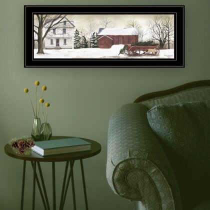 Christmas Trees For Sale 3 Black Framed Print Wall Art