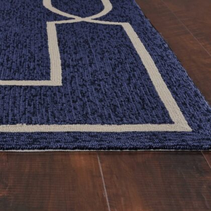 7' Square   Uv Treated Polypropylene Ocean Area Rug