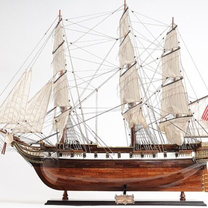50" Wood Brown Hand Painted Sculpture