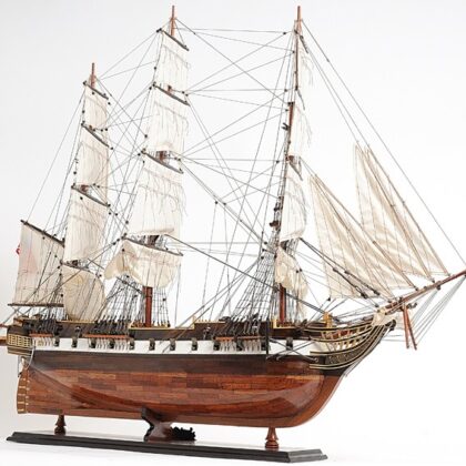 50" Wood Brown Hand Painted Sculpture