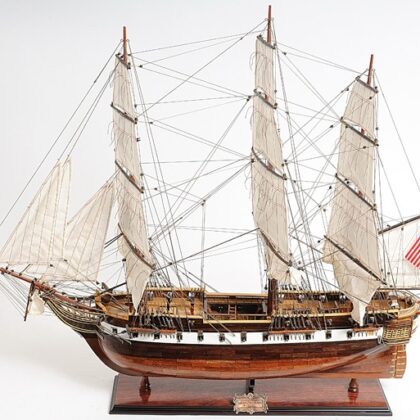 50" Wood Brown Hand Painted Sculpture