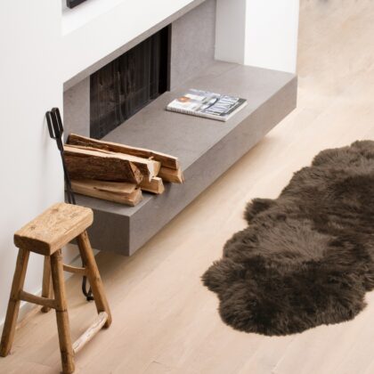 Chocolate Animal Print Area Rug