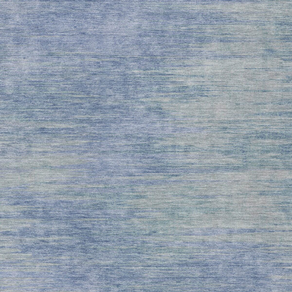 3' X 5' Denim Blue And Sky Blue Abstract Washable Indoor Outdoor Area Rug