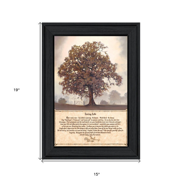 Living Life 6 Black Framed Print Wall Art