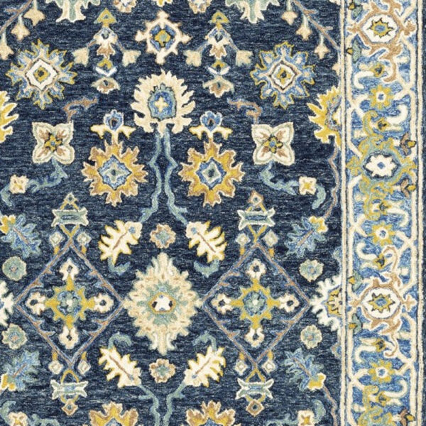 8'X10' Navy And Blue Bohemian Rug