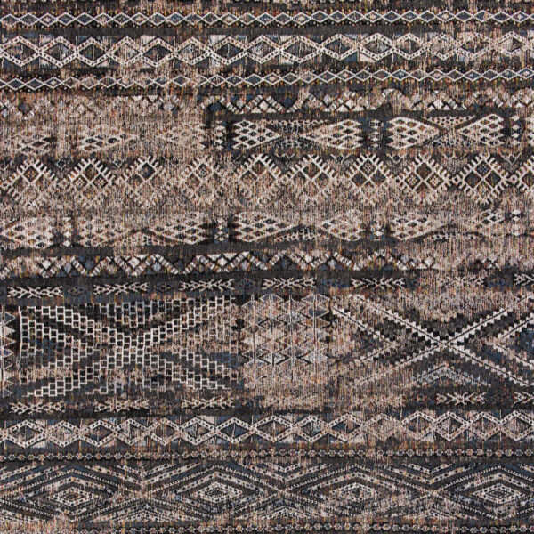 7' x 9' Gray and Beige Oriental Non Skid Area Rug